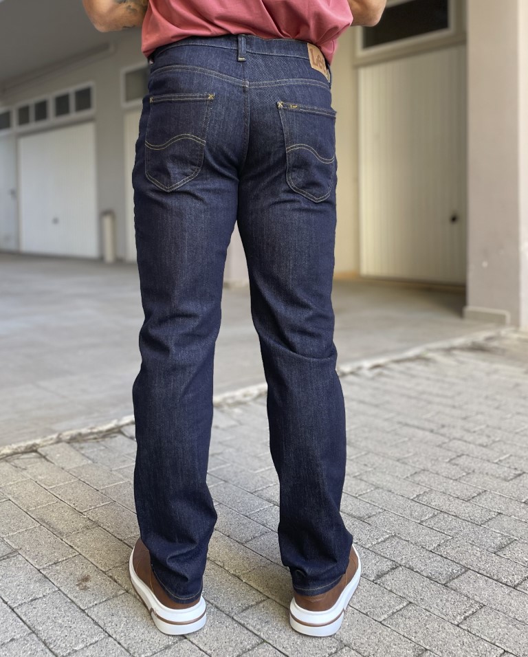 Lee Brooklyn ανδρικό μπλε σκούρο τζιν παντελόνι Classic Straight L452PX36 φωτογραφία